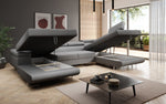 Lade das Bild in den Galerie-Viewer, Elegantes Lago Designer Schlafsofa: Bouclé, Klappfunktion, Luxuriöser Wohnkomfort
