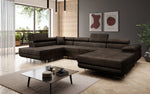Lade das Bild in den Galerie-Viewer, Elegantes Lago Designer Schlafsofa: Bouclé, Klappfunktion, Luxuriöser Wohnkomfort
