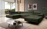 Lade das Bild in den Galerie-Viewer, Elegantes Lago Designer Schlafsofa: Bouclé, Klappfunktion, Luxuriöser Wohnkomfort
