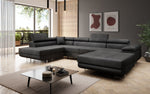 Lade das Bild in den Galerie-Viewer, Elegantes Lago Designer Schlafsofa: Bouclé, Klappfunktion, Luxuriöser Wohnkomfort
