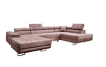 Lade das Bild in den Galerie-Viewer, Designer Schlafsofa Lago mit Klappfunktion, Stauraum, Cord-Bezug, verstellbarem Kopfteil
