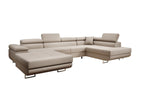 Lade das Bild in den Galerie-Viewer, Elegantes Lago Designer Schlafsofa: Bouclé, Klappfunktion, Luxuriöser Wohnkomfort
