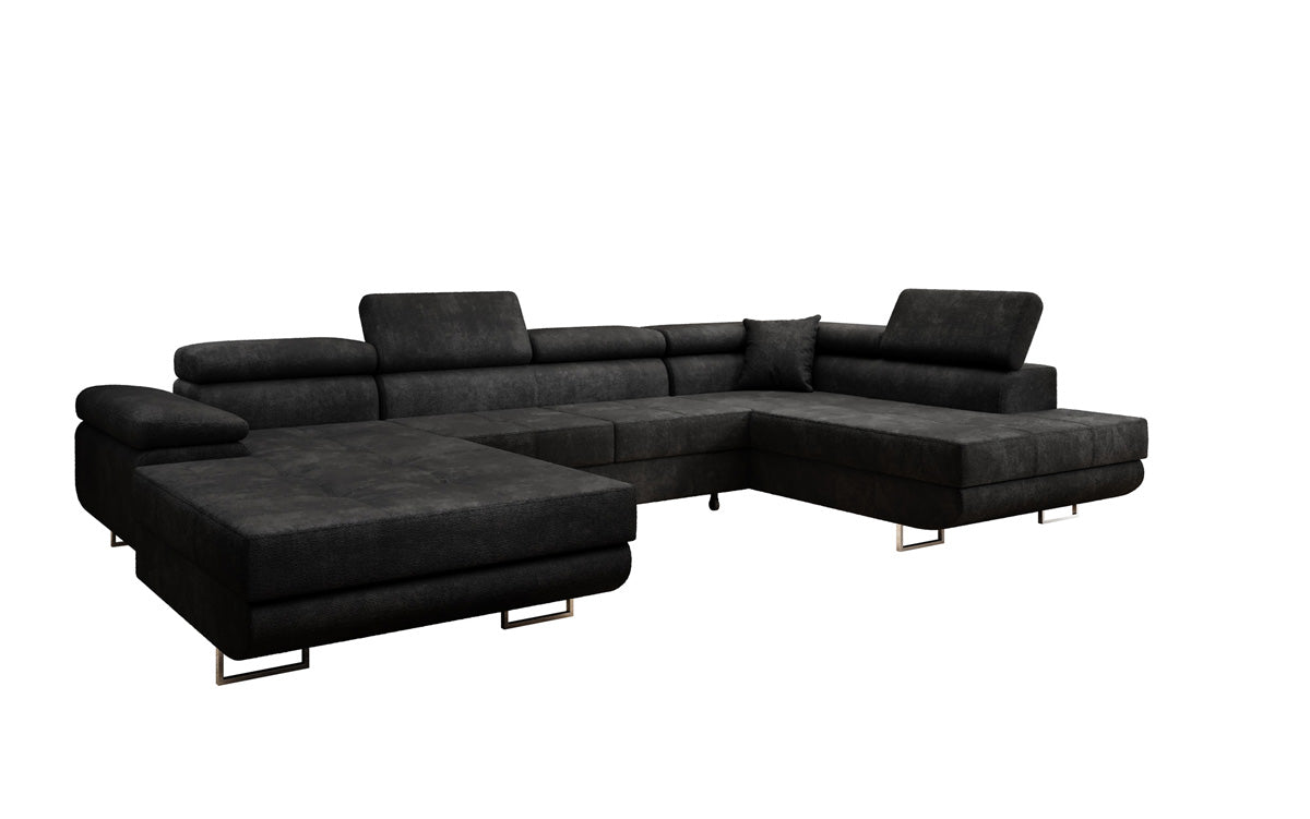 Elegantes Lago Designer Schlafsofa: Bouclé, Klappfunktion, Luxuriöser Wohnkomfort