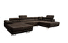 Elegantes Lago Designer Schlafsofa: Bouclé, Klappfunktion, Luxuriöser Wohnkomfort