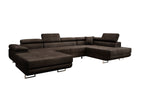 Lade das Bild in den Galerie-Viewer, Elegantes Lago Designer Schlafsofa: Bouclé, Klappfunktion, Luxuriöser Wohnkomfort
