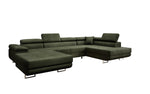 Lade das Bild in den Galerie-Viewer, Elegantes Lago Designer Schlafsofa: Bouclé, Klappfunktion, Luxuriöser Wohnkomfort
