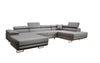 Elegantes Lago Designer Schlafsofa: Bouclé, Klappfunktion, Luxuriöser Wohnkomfort