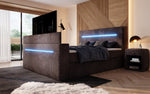 Lade das Bild in den Galerie-Viewer, Luxuriöses Sejour Boxspringbett mit TV-Lift, RGB-Beleuchtung und Stauraum
