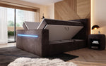 Lade das Bild in den Galerie-Viewer, Luxuriöses Sejour Boxspringbett mit TV-Lift, RGB-Beleuchtung und Stauraum
