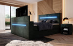 Lade das Bild in den Galerie-Viewer, Luxuriöses Sejour Boxspringbett mit TV-Lift, RGB-Beleuchtung und Stauraum
