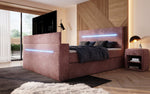 Lade das Bild in den Galerie-Viewer, Luxuriöses Sejour Boxspringbett mit TV-Lift, RGB-Beleuchtung und Stauraum
