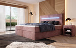 Lade das Bild in den Galerie-Viewer, Luxuriöses Boxspringbett Sejour: Komfortabel, mit LED-Beleuchtung &amp; integriertem Stauraum
