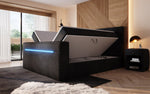 Lade das Bild in den Galerie-Viewer, Luxuriöses Sejour Boxspringbett mit TV-Lift, RGB-Beleuchtung und Stauraum
