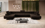 Lade das Bild in den Galerie-Viewer, Luxuriöses Designer Sofa Taormina mit Schlaffunktion, Klappfunktion &amp; Stauraum in Bouclé
