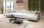 Lade das Bild in den Galerie-Viewer, Luxuriöses Designer Sofa Taormina mit Schlaffunktion, Klappfunktion &amp; Stauraum in Bouclé
