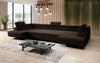Luxuriöses Designer Sofa Taormina mit Schlaffunktion, Klappfunktion & Stauraum in Bouclé