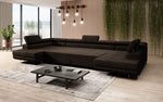Lade das Bild in den Galerie-Viewer, Luxuriöses Designer Sofa Taormina mit Schlaffunktion, Klappfunktion &amp; Stauraum in Bouclé
