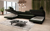 Luxuriöses Designer Sofa Taormina mit Schlaffunktion, Klappfunktion & Stauraum in Bouclé