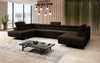 Luxuriöses Designer Sofa Taormina mit Schlaffunktion, Klappfunktion & Stauraum in Bouclé