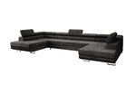 Lade das Bild in den Galerie-Viewer, Luxuriöses Cord-Schlafsofa Taormina: Vielseitige Klappfunktion, Stauraum, Komfort &amp; Stil

