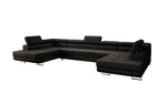 Lade das Bild in den Galerie-Viewer, Luxuriöses Designer Sofa Taormina mit Schlaffunktion, Klappfunktion &amp; Stauraum in Bouclé
