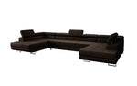 Lade das Bild in den Galerie-Viewer, Luxuriöses Designer Sofa Taormina mit Schlaffunktion, Klappfunktion &amp; Stauraum in Bouclé
