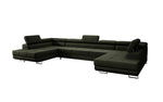 Lade das Bild in den Galerie-Viewer, Luxuriöses Designer Sofa Taormina mit Schlaffunktion, Klappfunktion &amp; Stauraum in Bouclé
