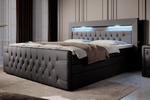 Lade das Bild in den Galerie-Viewer, Sonno Luxus Boxspringbett mit RGB-Beleuchtung, USB-Anschluss und Praktischem Stauraum
