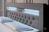 Sonno Luxus Boxspringbett mit RGB-Beleuchtung, USB-Anschluss und Praktischem Stauraum