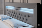 Lade das Bild in den Galerie-Viewer, Sonno Luxus Boxspringbett mit RGB-Beleuchtung, USB-Anschluss und Praktischem Stauraum
