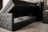 Sonno Luxus Boxspringbett mit RGB-Beleuchtung, USB-Anschluss und Praktischem Stauraum