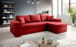 Lade das Bild in den Galerie-Viewer, Luxuriöses Designer Ecksofa Denver Kunstleder Schlafsofa mit Klappfunktion Modern Komfortabel
