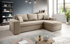 Luxuriöses Designer Ecksofa Denver Kunstleder Schlafsofa mit Klappfunktion Modern Komfortabel