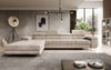 Luxuriöses Designer Sofa Calvera Maxi mit Schlaf- und Klappfunktion, Cord Bezug