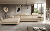 Elegantes Calvera Maxi Bouclé Ecksofa mit Schlaf- und Stauraumfunktion