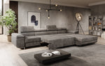 Lade das Bild in den Galerie-Viewer, Luxuriöses Designer Sofa Calvera Maxi mit Schlaf- und Klappfunktion, Cord Bezug
