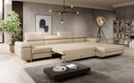 Lade das Bild in den Galerie-Viewer, Elegantes Calvera Maxi Bouclé Ecksofa mit Schlaf- und Stauraumfunktion

