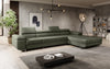 Elegantes Calvera Maxi Bouclé Ecksofa mit Schlaf- und Stauraumfunktion