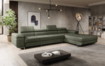 Lade das Bild in den Galerie-Viewer, Elegantes Calvera Maxi Bouclé Ecksofa mit Schlaf- und Stauraumfunktion
