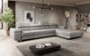 Elegantes Calvera Maxi Bouclé Ecksofa mit Schlaf- und Stauraumfunktion