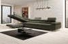 Designer Bouclé Schlafsofa: Großes Ecksofa mit Klappfunktion für Wohnzimmer