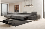 Lade das Bild in den Galerie-Viewer, Luxuriöses Designer Cord Ecksofa mit Schlaffunktion – Modern, Vielseitig &amp; Bequem

