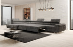 Lade das Bild in den Galerie-Viewer, Luxuriöses Designer Cord Ecksofa mit Schlaffunktion – Modern, Vielseitig &amp; Bequem
