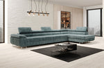 Lade das Bild in den Galerie-Viewer, Luxuriöses Designer Cord Ecksofa mit Schlaffunktion – Modern, Vielseitig &amp; Bequem
