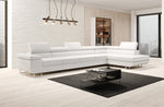 Lade das Bild in den Galerie-Viewer, Designer Bouclé Schlafsofa: Großes Ecksofa mit Klappfunktion für Wohnzimmer
