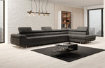 Lade das Bild in den Galerie-Viewer, Designer Bouclé Schlafsofa: Großes Ecksofa mit Klappfunktion für Wohnzimmer
