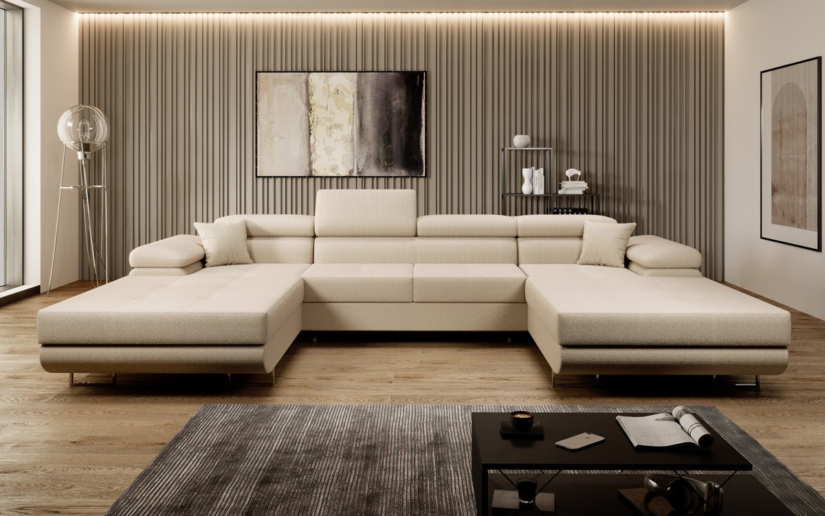 Luxuriöses Calvera U-Sofa: Verwandlungsfähig, Bequem, Stilvoll – Ideal für Ihr Wohnzimmer