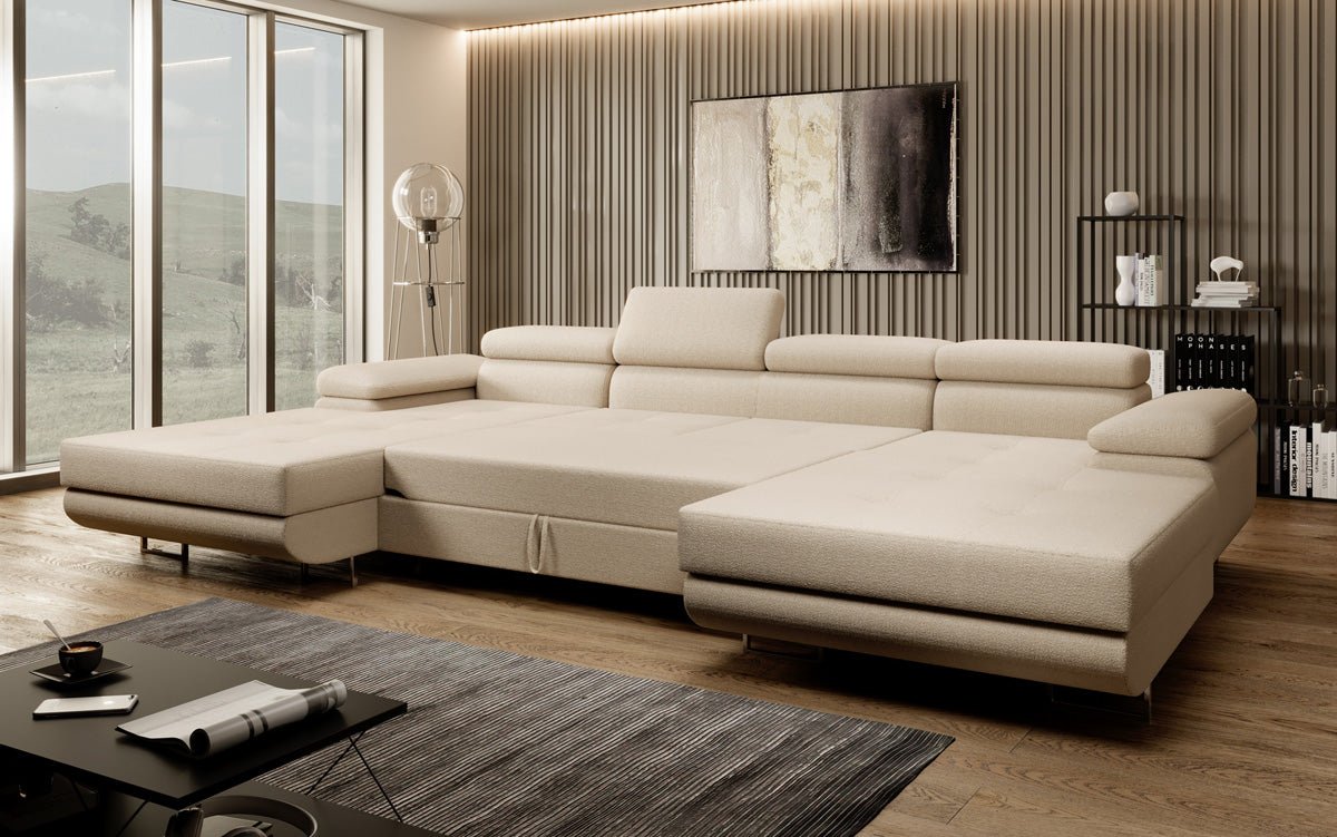 Luxuriöses Calvera U-Sofa: Verwandlungsfähig, Bequem, Stilvoll – Ideal für Ihr Wohnzimmer