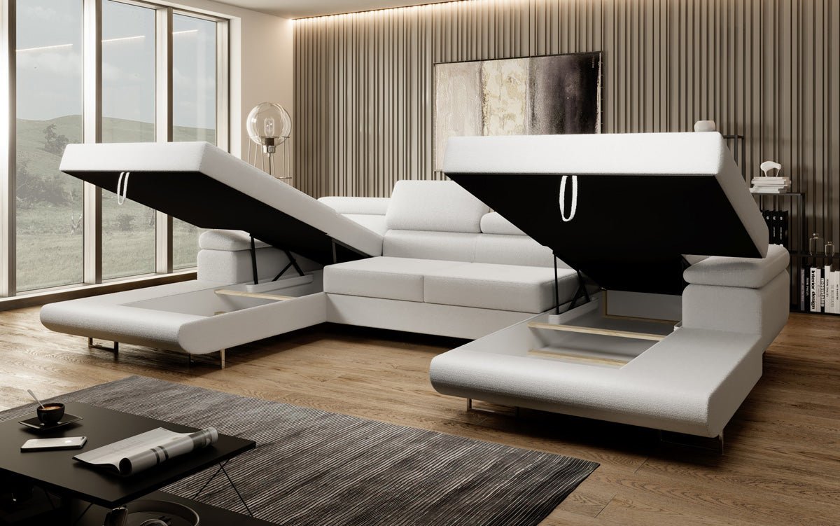 Luxuriöses Calvera U-Sofa: Verwandlungsfähig, Bequem, Stilvoll – Ideal für Ihr Wohnzimmer