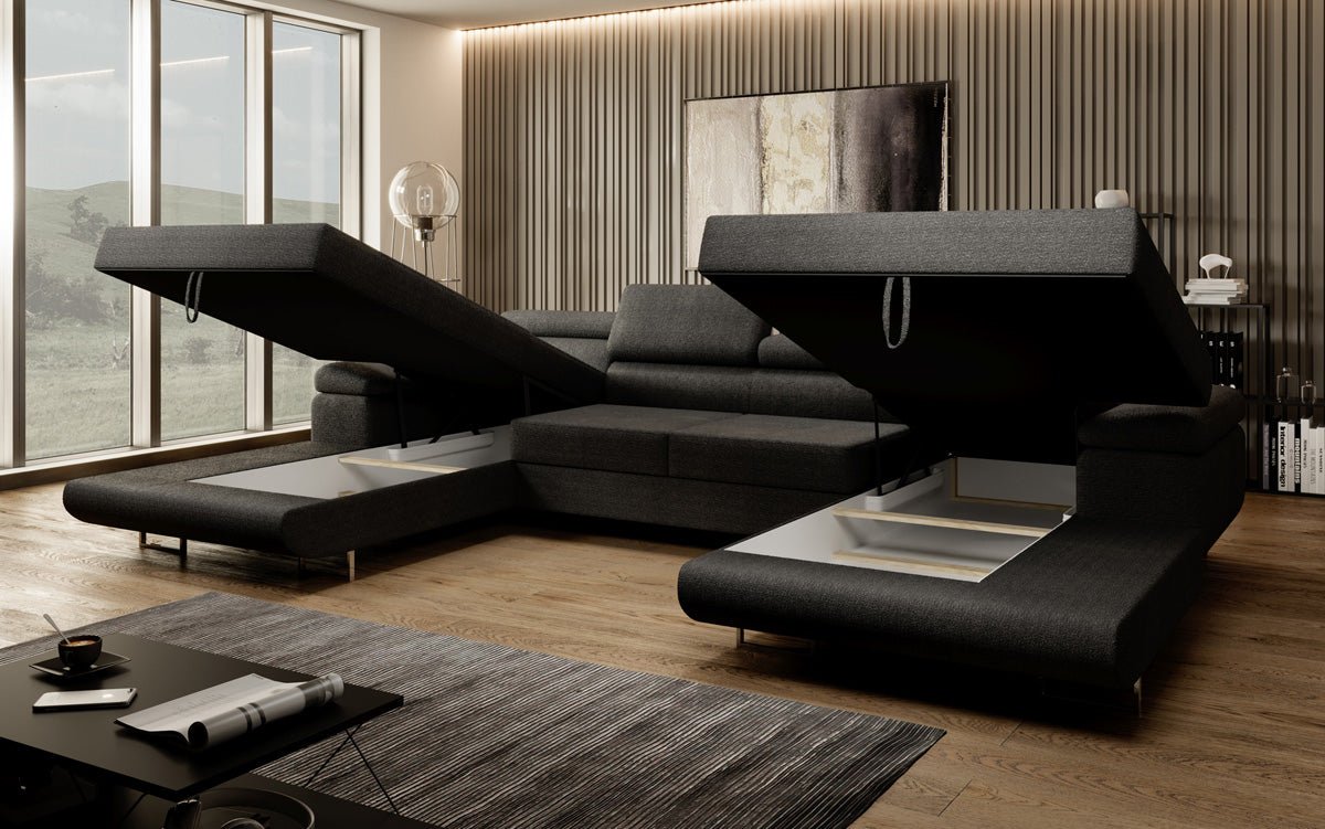 Luxuriöses Calvera U-Sofa: Verwandlungsfähig, Bequem, Stilvoll – Ideal für Ihr Wohnzimmer